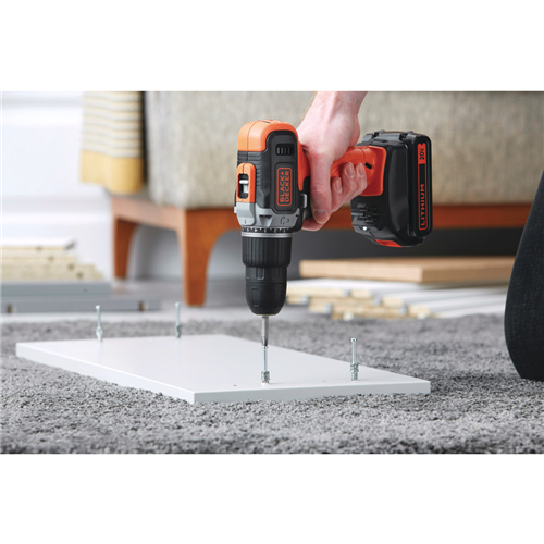 Furadeira/Parafusadeira 20V C/Impacto BCD704C1 Black+Decker 4850.10090 