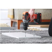 Furadeira/Parafusadeira 20V C/Impacto BCD704C1 Black+Decker 4850.10090 