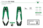 Cinturão de Segurança tipo Paraquedista CG700E Carbografite 3015.05050 
